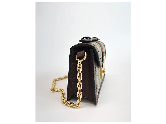 Gucci Borsa a tracolla Ophidia GG Mini Marrone - vista 11
