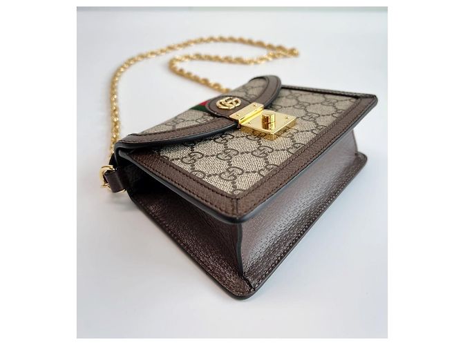 Gucci Borsa a tracolla Ophidia GG Mini Marrone - vista 14