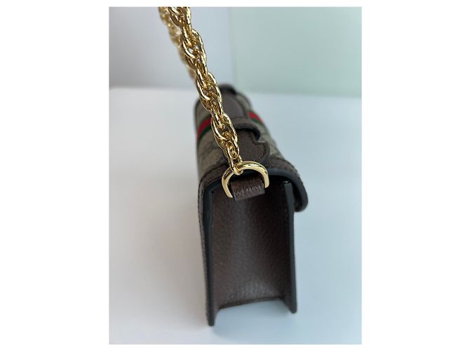 Gucci Borsa a tracolla Ophidia GG Mini Marrone - vista 16