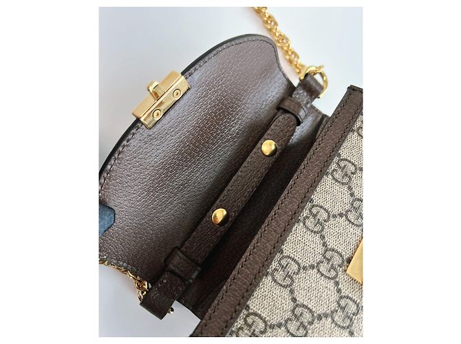 Gucci Borsa a tracolla Ophidia GG Mini Marrone - vista 18