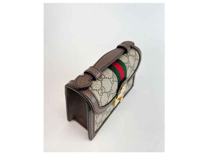 Gucci Borsa a tracolla Ophidia GG Mini Marrone - vista 20