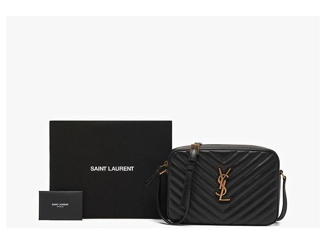 Saint Laurent Mini borsa a tracolla Cassandra Monogram Matelassé Gold D'oro - vista 10