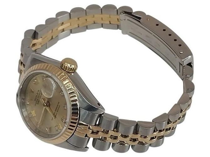 Rolex Datejust Diamond Champagne Gold Combi Damenuhr Golden - Ansicht 3