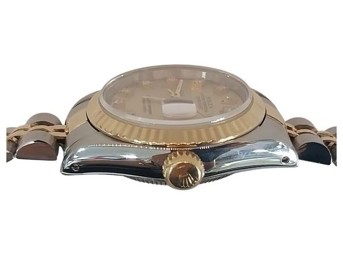 Rolex Datejust Diamond Champagne Gold Combi Damenuhr Golden - Ansicht 4