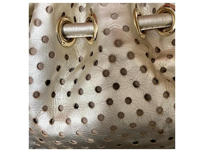 Borsa in pelle traforata kate spade D'oro - vista 14