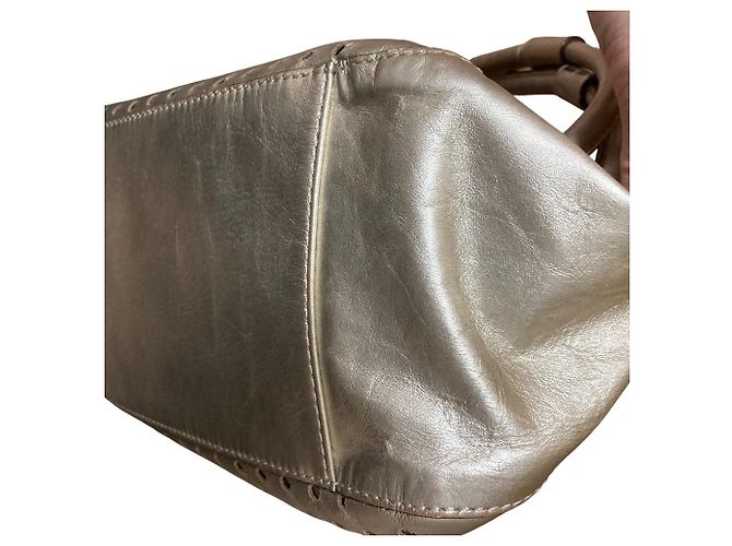 Borsa in pelle traforata kate spade D'oro - vista 16