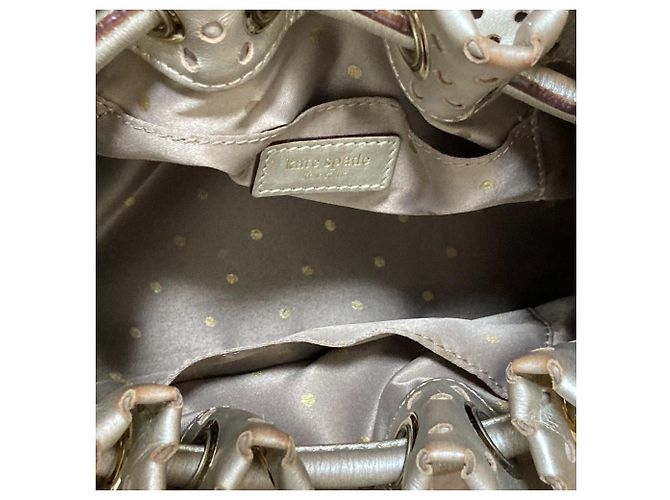 Borsa in pelle traforata kate spade D'oro - vista 8