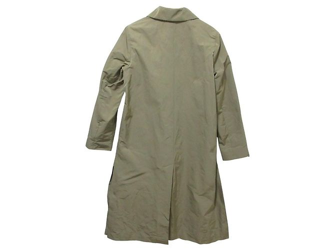 Manteau en satin Max Mara Vert Kaki - vue 2