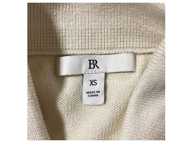 Autre Marque Punto a rayas Banana Republic Blanco roto Azul marino - vista 4