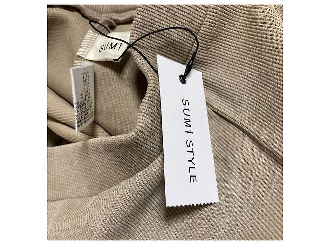 Autre Marque SUM1 STYLE Ripp-Flare-Hose Beige - Ansicht 4
