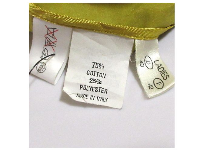 Autre Marque Cappotto singolo con ricamo logo Aigner Giallo - vista 11