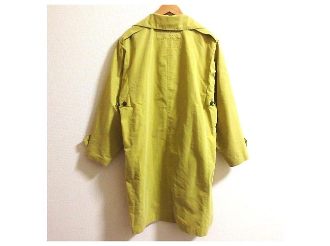 Autre Marque Cappotto singolo con ricamo logo Aigner Giallo - vista 3
