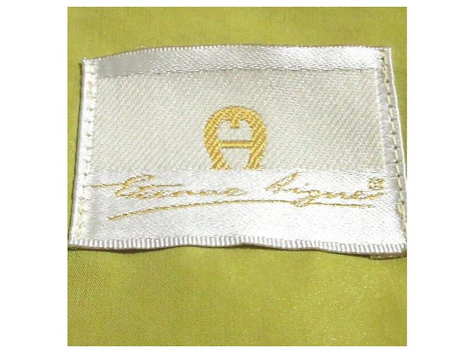 Autre Marque Cappotto singolo con ricamo logo Aigner Giallo - vista 8