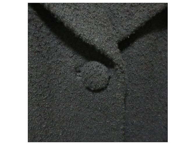 Autre Marque Abrigo de tweed con cinturón de hebillas J&M Davidson Negro - vista 4
