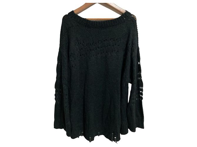 Autre Marque Top de punto grunge GRACE CONTINENTAL Negro - vista 2