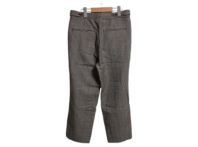 Autre Marque EZUMi Hose aus Wolle mit Glen-Check-Muster Weiß - Ansicht 2