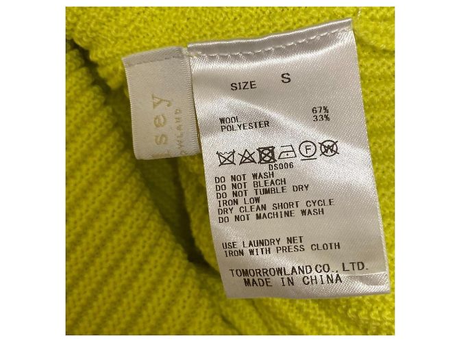 Autre Marque Suéter de punto de lana con cuello alto Ballsey Amarillo - vista 4