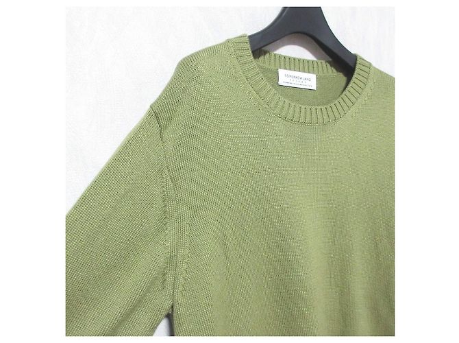 Autre Marque TOMORROWLAND tricot Merino Basic Crew Neck Knit Verde Caqui - vista 3
