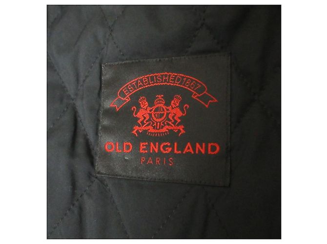 Autre Marque Langer Mantel aus Rex-Kaninchenfell OLD ENGLAND Schwarz - Ansicht 3