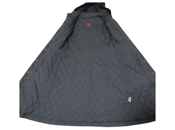 Autre Marque Langer Mantel aus Rex-Kaninchenfell OLD ENGLAND Schwarz - Ansicht 8