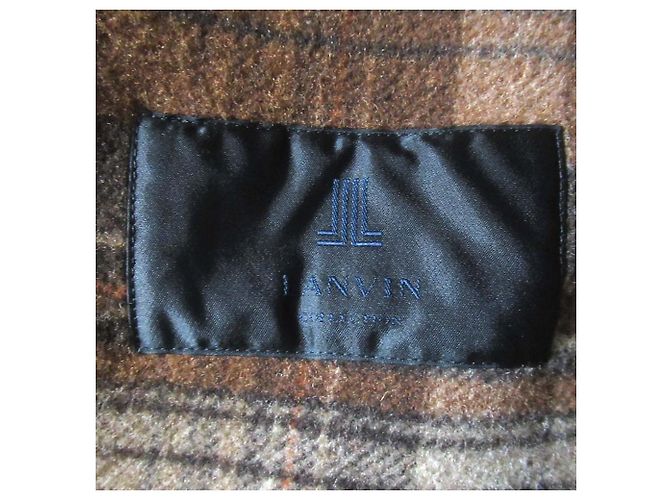Lanvin Collection PARIS DUFFEL 03 Double Face Coat Castaño - vista 10