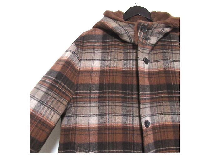 Lanvin Collection PARIS DUFFEL 03 Double Face Coat Castaño - vista 3