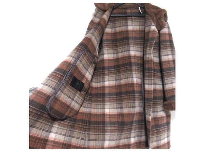 Lanvin Collection PARIS DUFFEL 03 Double Face Coat Castaño - vista 5