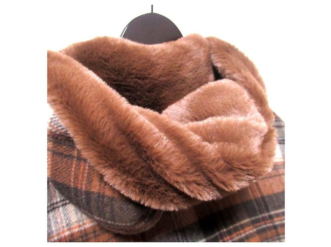 Lanvin Collection PARIS DUFFEL 03 Double Face Coat Castaño - vista 7