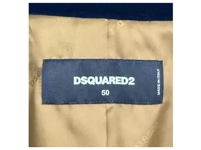 Autre Marque Chaqueta de terciopelo entallada Dsquared2 Azul Azul marino - Ansicht 7