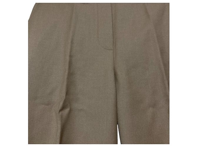 Pantaloni in flanella eleganti Theory Beige - vista 3