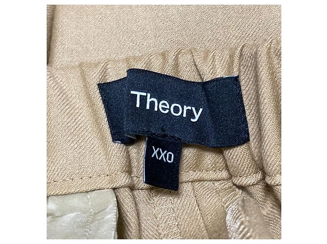 Pantaloni in flanella eleganti Theory Beige - vista 4