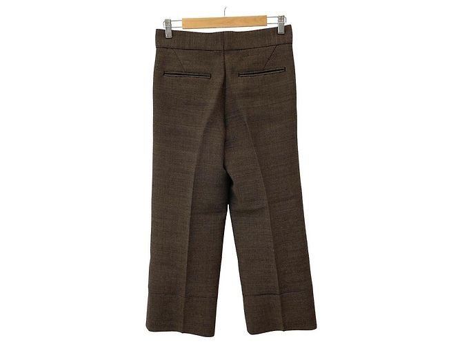 Autre Marque Drawer Wollhose mit Karomuster Braun - Ansicht 2