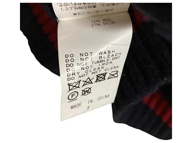 Autre Marque CINOH V-Ausschnitt Strickpullover Blau Marineblau - Ansicht 5
