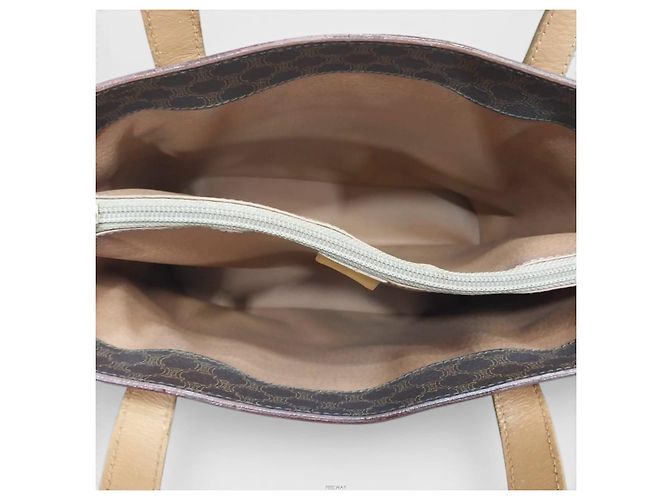 Céline Bolso Tote Macadam Castaño - vista 5