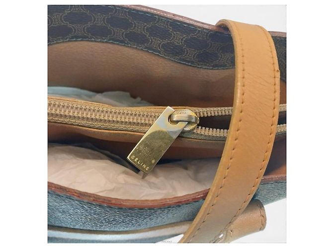 Céline Bolso Tote Macadam Castaño - vista 7