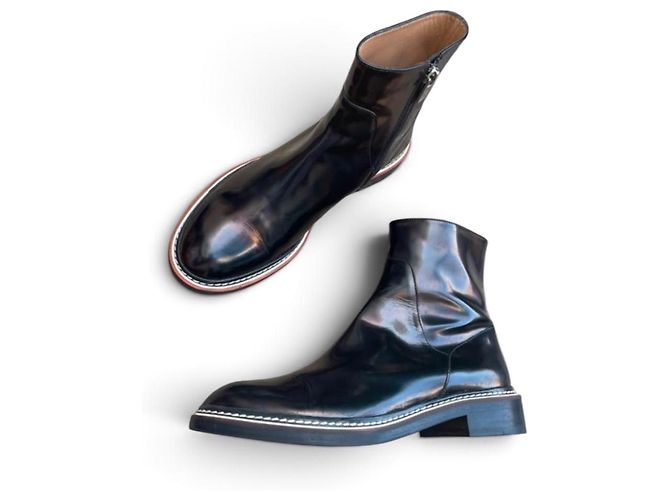 Autre Marque Fratelli Rossetti Botines de cuero acabado bronce Castaño - vista 2