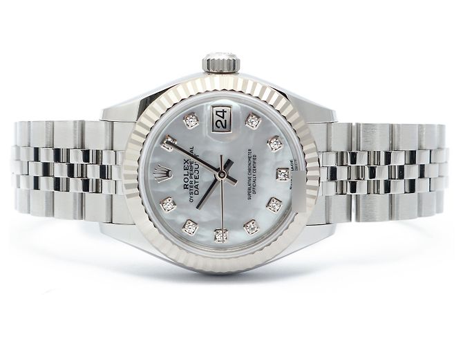 Rolex Datejust MOP Pearl Oyster Steel Uhr Weiß - Ansicht 19