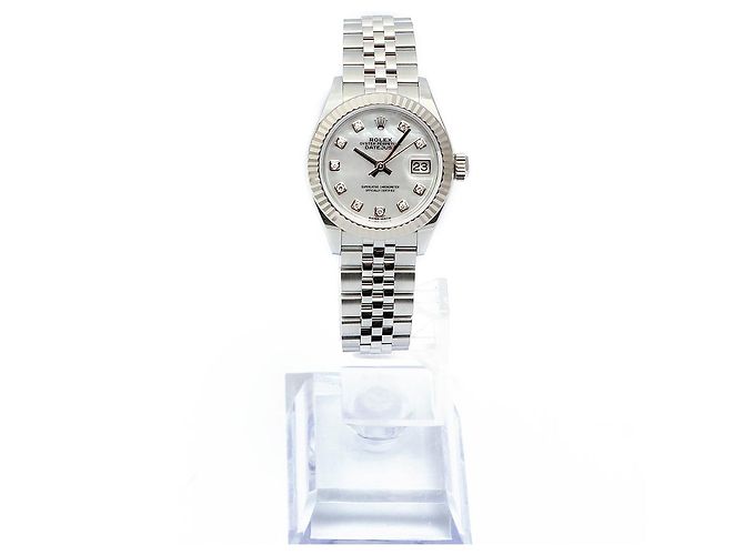 Rolex Datejust MOP Pearl Oyster Steel Uhr Weiß - Ansicht 4