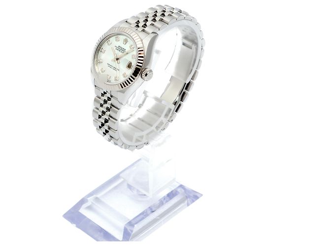 Rolex Datejust MOP Pearl Oyster Steel Uhr Weiß - Ansicht 5