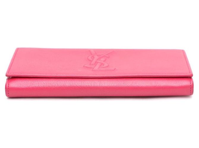 Saint Laurent Portafoglio lungo con zip e logo Rosa - vista 6
