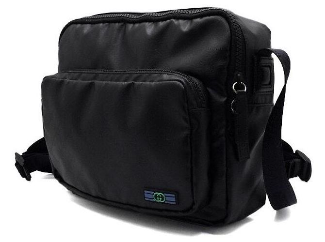 Gucci Borsa Messenger Crystal Canvas da uomo, Tote, a tracolla, Crossbody Nero - vista 2