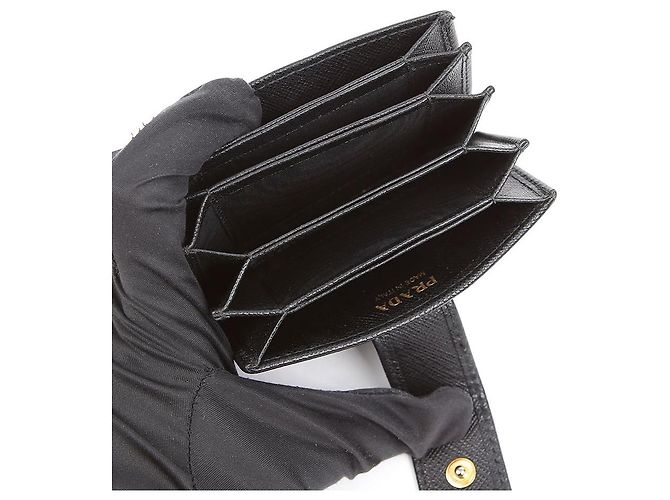 Prada Damenkartenetui Vittelo Move Accordion Black - Ansicht 8