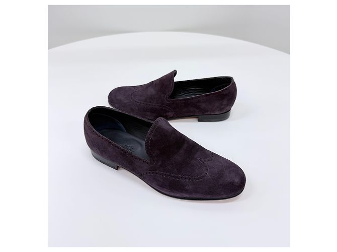 Hermès Mocassini Palermo in pelle di capra Mocha Brown Marrone - vista 2