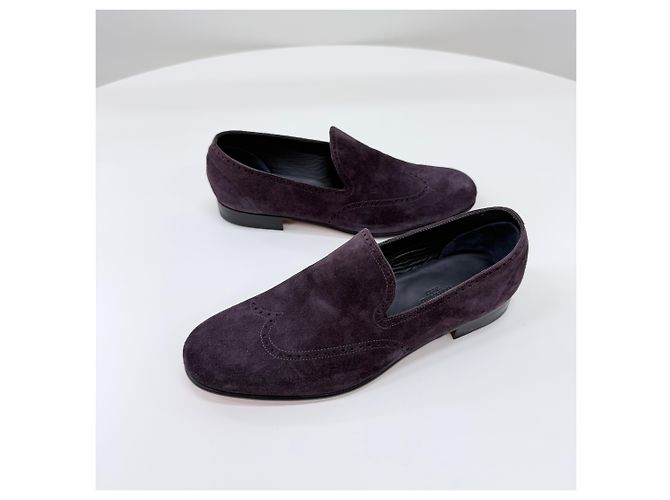Hermès Mocassini Palermo in pelle di capra Mocha Brown Marrone - vista 3