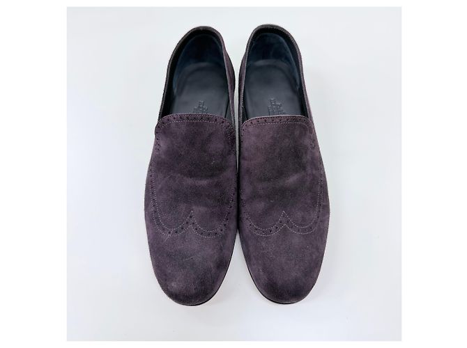 Hermès Mocassini Palermo in pelle di capra Mocha Brown Marrone - vista 6