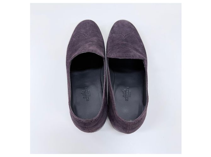 Hermès Mocassini Palermo in pelle di capra Mocha Brown Marrone - vista 7