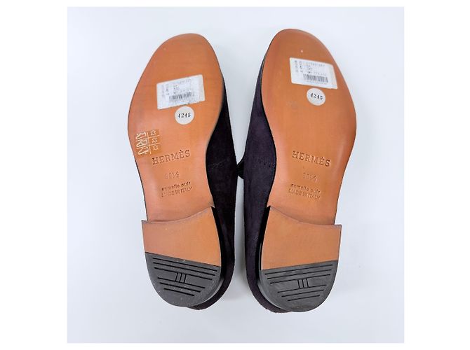 Hermès Mocassini Palermo in pelle di capra Mocha Brown Marrone - vista 8