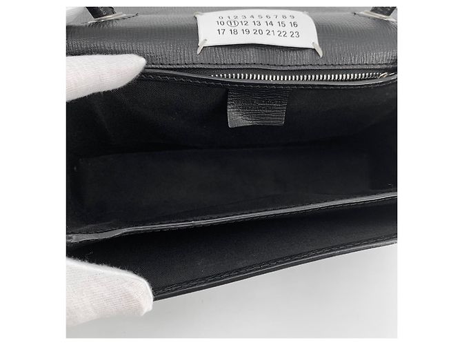 Maison Martin Margiela Bolsa Tote com fivela e Bolsa de ombro Preto - vista 19