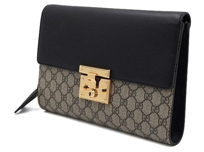 Gucci Clutch da donna GG Supreme Padlock - vista 2