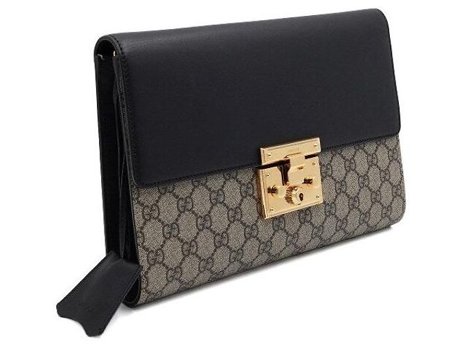 Gucci Clutch da donna GG Supreme Padlock - vista 3